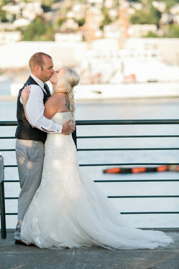 Bride and Groom at Bellingham Cruise Terminal